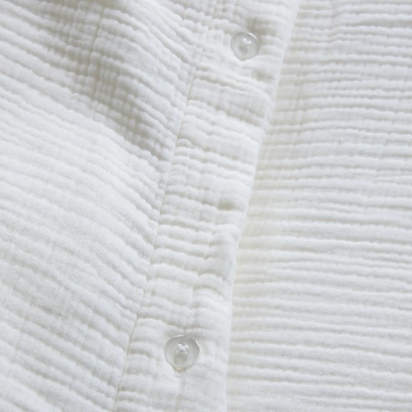 QUINCE Organic Airy Gauze Duvet Cover King/Cal King Ivory 6665 - Picture 6 of 9